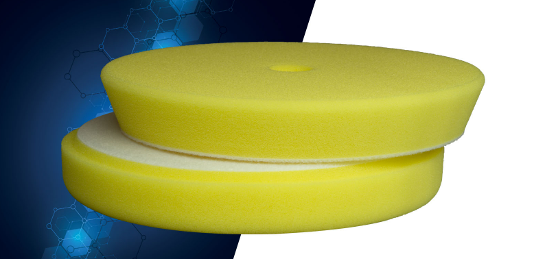 Allchem 352 Yellow Polishing flat foam pad - Trapezium