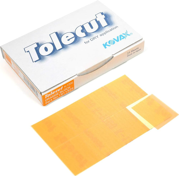 Kovax Tolecut Orange Stick-On 29mm x 35mm 1/8 K1200