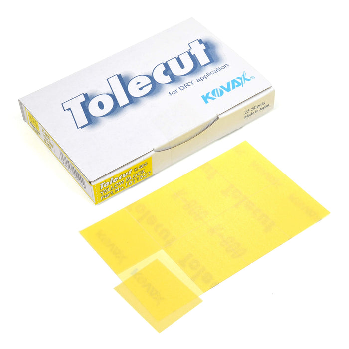 Kovax Tolecut Yellow Stick-On 29mm x 35mm 1/8 K800