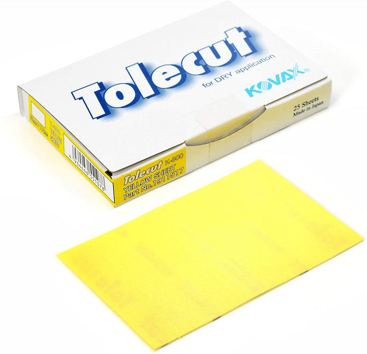 Kovax Tolecut Yellow Stick-On 70mm x 114m K800